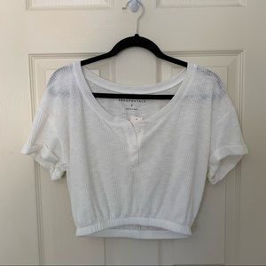 Aeropostale Women’s Cropped White Top NWT
